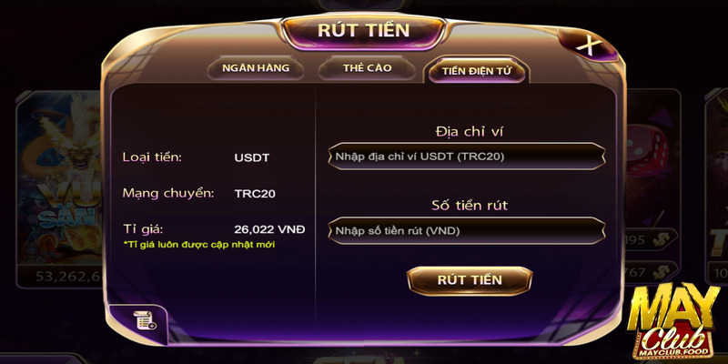 Có nhiều thắc mắc được đặt ra liên quan đến rút tiền Mayclub